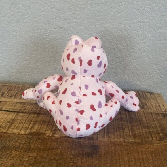 Love Frog - Plush Valentine'S Day Anniversary Pink Red Heart Printed Small 8” - Picture 5 of 9